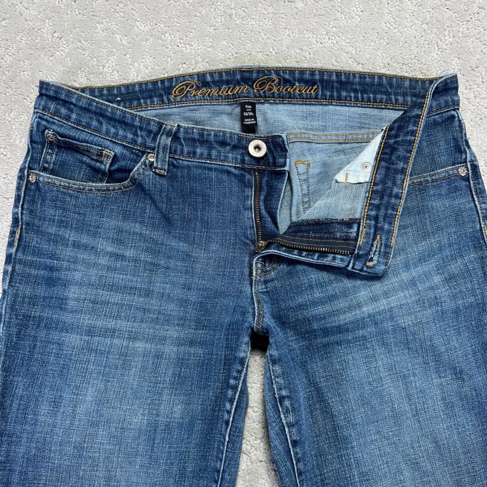 Gap 1969 Premium Bootcut Jeans Womens 12/31L Blue Denim Stretch Med Wash‎ Y2k